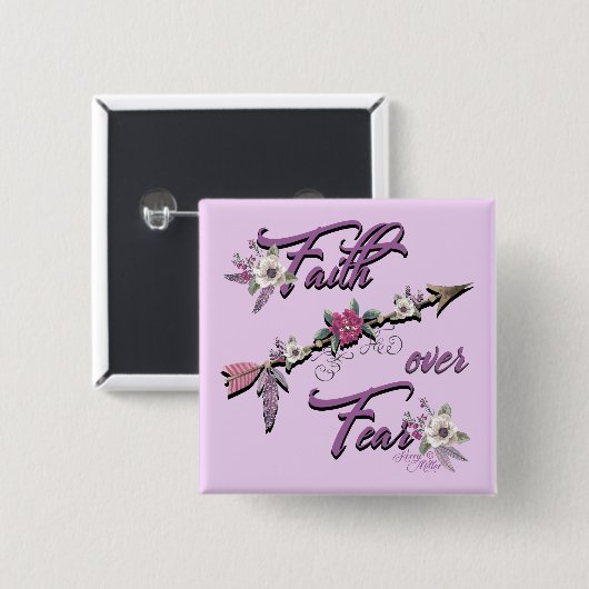 Faith Over Fear Button (Voorkant /achterkant)