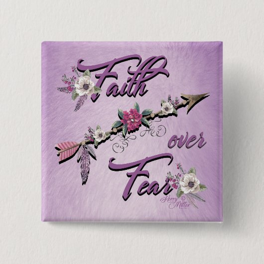 Faith Over Fear Button (Voorkant)