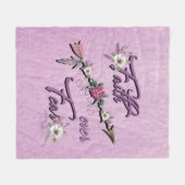 Faith Over Fear Fleece Blanket (Voorkant (Horizontaal))