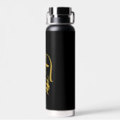 Faith Over Fear Gold en Black Waterfles (Achterkant)