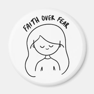 Faith Over Fear Inspirational Magnet Magneet