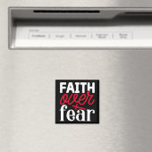 Faith Over Fear Magnet Magneet (Insitu (Vaatwasser))