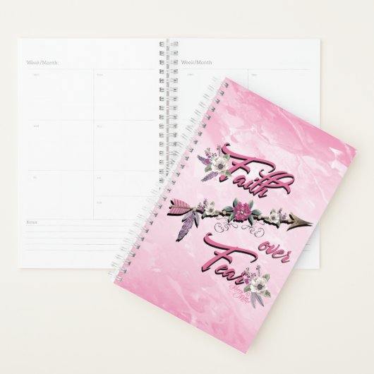 Faith Over Fear Planner (Devant avec enveloppe)