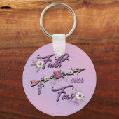 Faith Over Fear Sleutelhanger (Voorkant)
