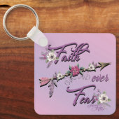Faith Over Fear Sleutelhanger (Voorkant)