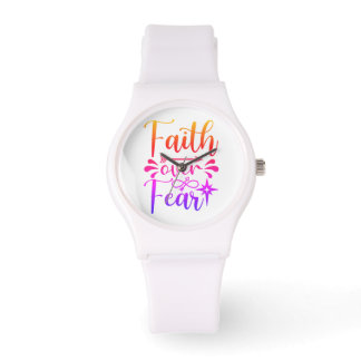 Faith Over Fear Watch Horloge