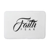 Faith Over Fear White Badmat (Voorkant)