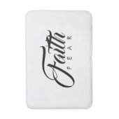 Faith Over Fear White Badmat (Voorkant Verticaal)