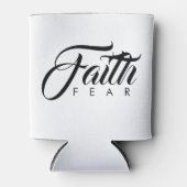 Faith Over Fear White Blikjeskoeler (Voorkant)