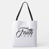 Faith Over Fear White Draagtas (Achterkant)