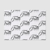 Faith Over Fear White Tissuepapier (Voorkant)