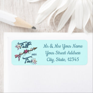 Faith Over Feest Return Address Label