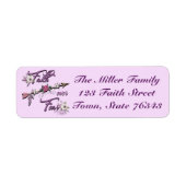 Faith Over Feest Return Address Label (Voorkant)