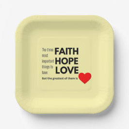 Faith Paper-Bord Papieren Bordje