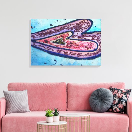 Faith Parties scintillant Coeurs Enveloppé Toile A (Insitu(Salon))