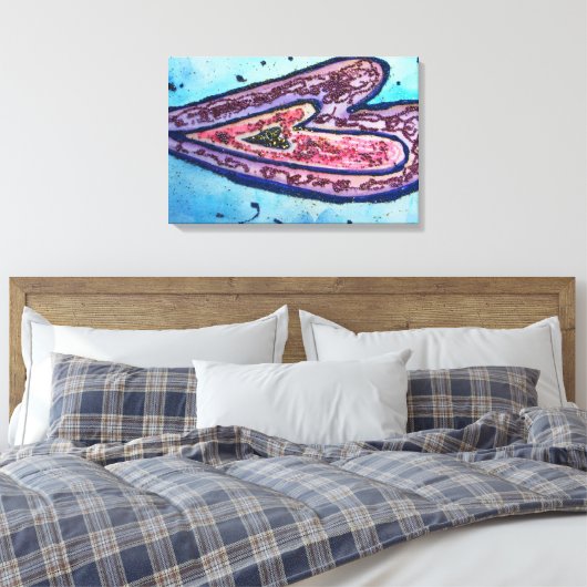 Faith Parties scintillant Coeurs Enveloppé Toile A (Insitu(Chambre))