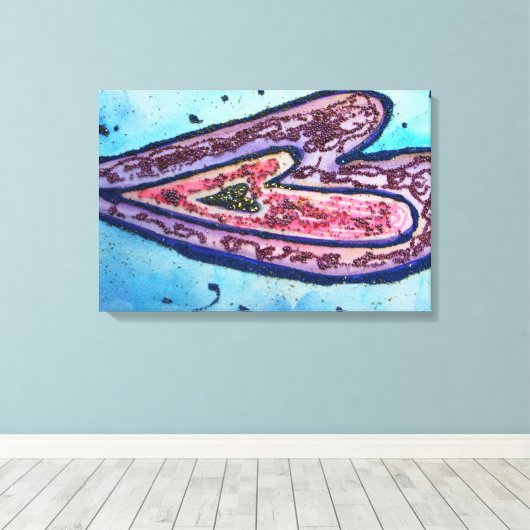 Faith Parties scintillant Coeurs Enveloppé Toile A (Insitu (Plancher de Bois))