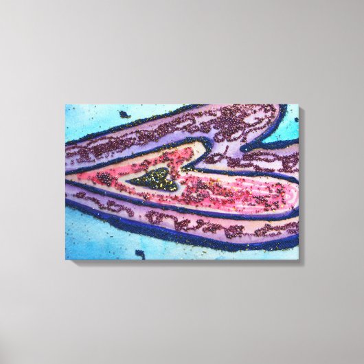 Faith Parties scintillant Coeurs Peinture Toile Ar (Recto)