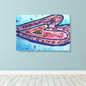 Faith Parties scintillant Coeurs Peinture Toile Im (Insitu (Plancher de Bois))