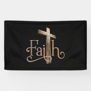Faith Pattern God Jesus Religieuze Christelijk Spandoek