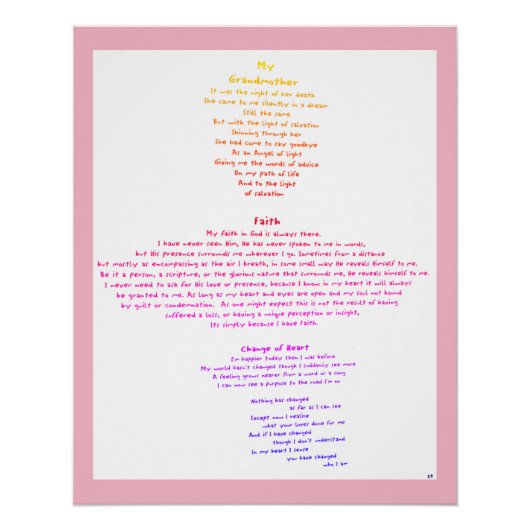 Faith Perfect Poster (Voorkant)