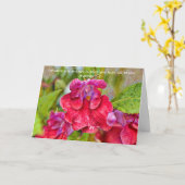 Faith Pink Flower Bible Verse Carte d'amitié (Fleur jaune)