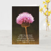 Faith Pink Flower Penser de votre carte (Fleur jaune)