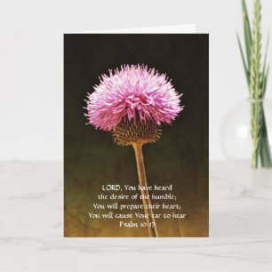 Faith Pink Flower Thinking of You Kaart