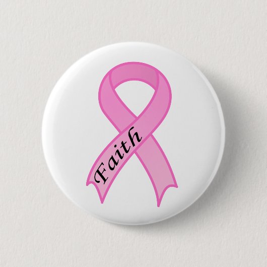 Faith Pink Ribbon Button (Voorkant)