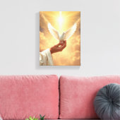 Faith - Premium Wrapped Canvas (Glans) (Insitu (Woonkamer))