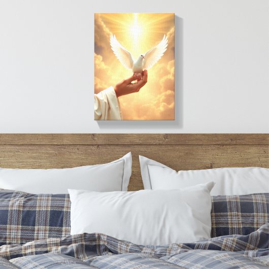 Faith - Premium Wrapped Canvas (Glans) (Insitu (Slaapkamer))