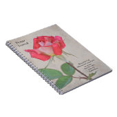 Faith Pretty Rose Prière Journal Carnet (Côté Droit)