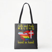 Faith Pride Belong Hand In Hand Regenboog Vlag Kru