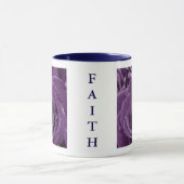 Faith Purple Roses 11oz Two-Tone Mug Blue (Centre)