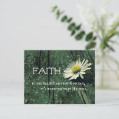 Faith Quote Briefkaart (Staand voorkant)