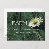 Faith Quote Briefkaart (Voorkant / Achterkant)