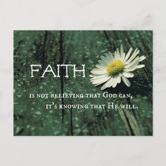Faith Quote Briefkaart (Voorkant)
