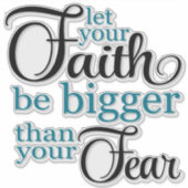 Faith Quote Sticker (Voorkant)