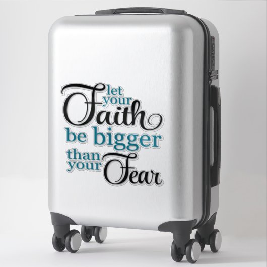 Faith Quote Sticker (Koffer)