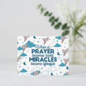 Faith quotes en Bird Pattern Feestdagenkaart (Staand voorkant)