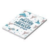 Faith quotes en Bird Pattern Notitieblok (Gedraaid)