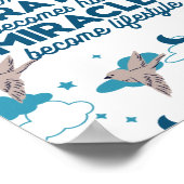 Faith quotes en Bird Pattern Poster (Hoek)