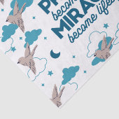 Faith quotes en Bird Pattern Tissuepapier (Detail)