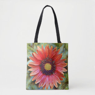 Faith Red Wildflower Art Tas