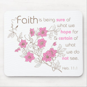 Faith (roze en bruin) muismat
