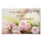 Faith Scripture Fotokunst Print Foto Afdruk (Voorkant)