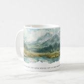 Faith Scripture Isaiah 41:10 Mountain Mug (Devant gauche)