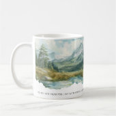 Faith Scripture Isaiah 41:10 Mountain Mug (Gauche)