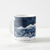 Faith Scripture Snow Mountain Romans 12:10 Mug (Devant gauche)