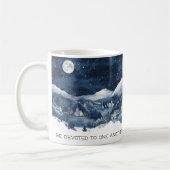 Faith Scripture Snow Mountain Romans 12:10 Mug (Gauche)